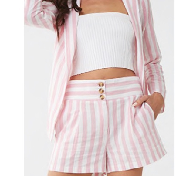 Forever 21 Jackets & Blazers - Beautiful striped blazer and short set